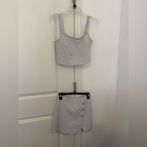 Cute Plaid Skort & Tank Set